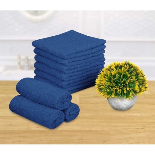 12x 100% EGYPTIAN COTTON TOWELS FACE CLOTH SOFT FLANNEL 500GSM